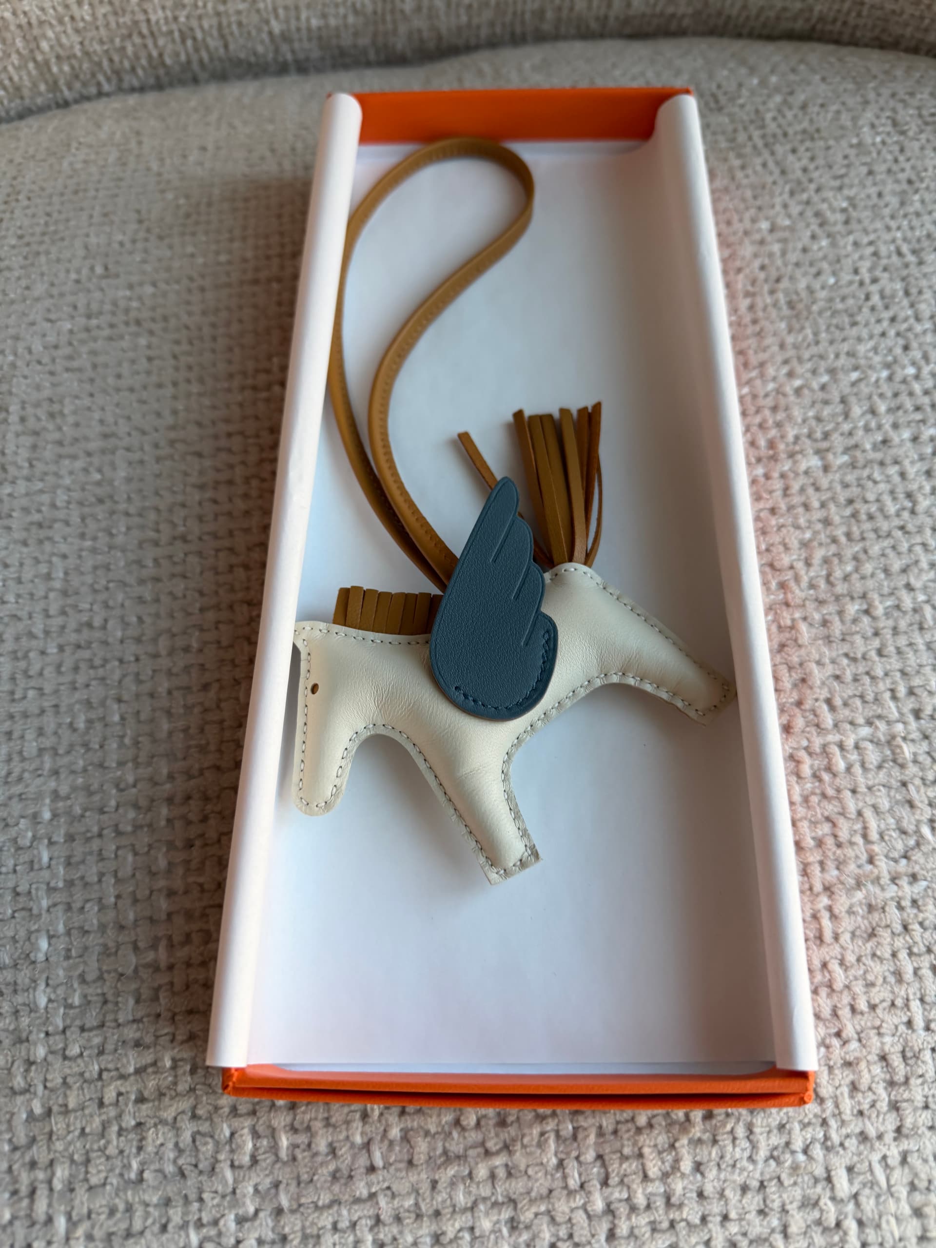 Hermès Other in Craie / Sésame / Bleu Tempête Swift
