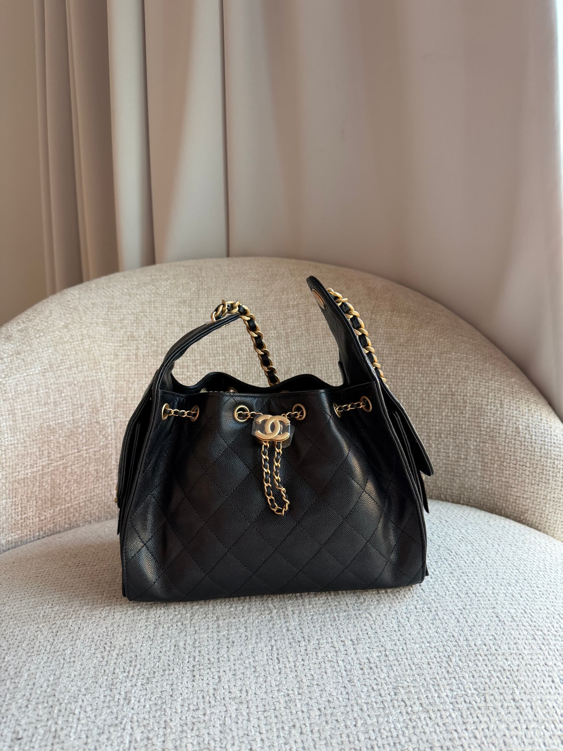 Chanel Other in Black Other Gold (GHW) hardware