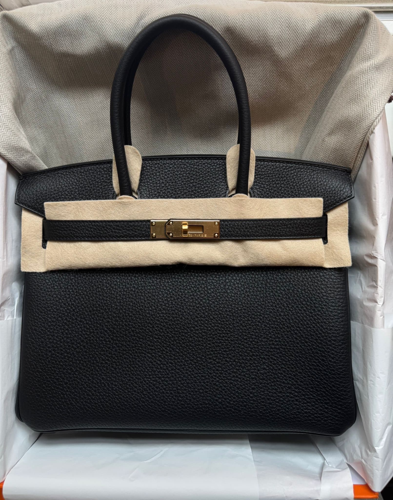 Hermès Birkin 30 30cm in Black Togo Gold (GHW) hardware