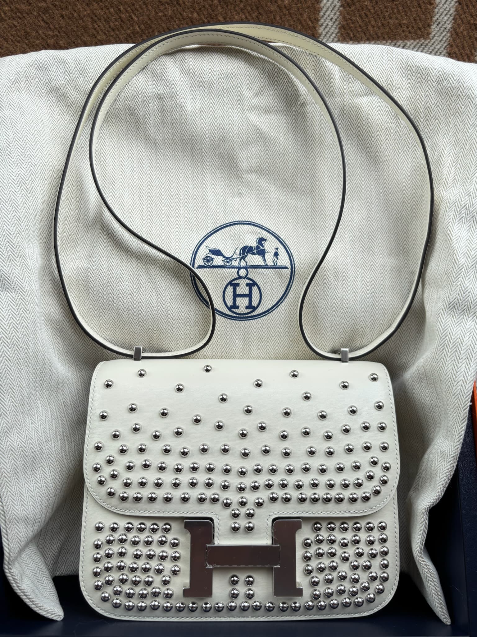 Hermès Other in Nata Palladium (PHW) hardware — front view