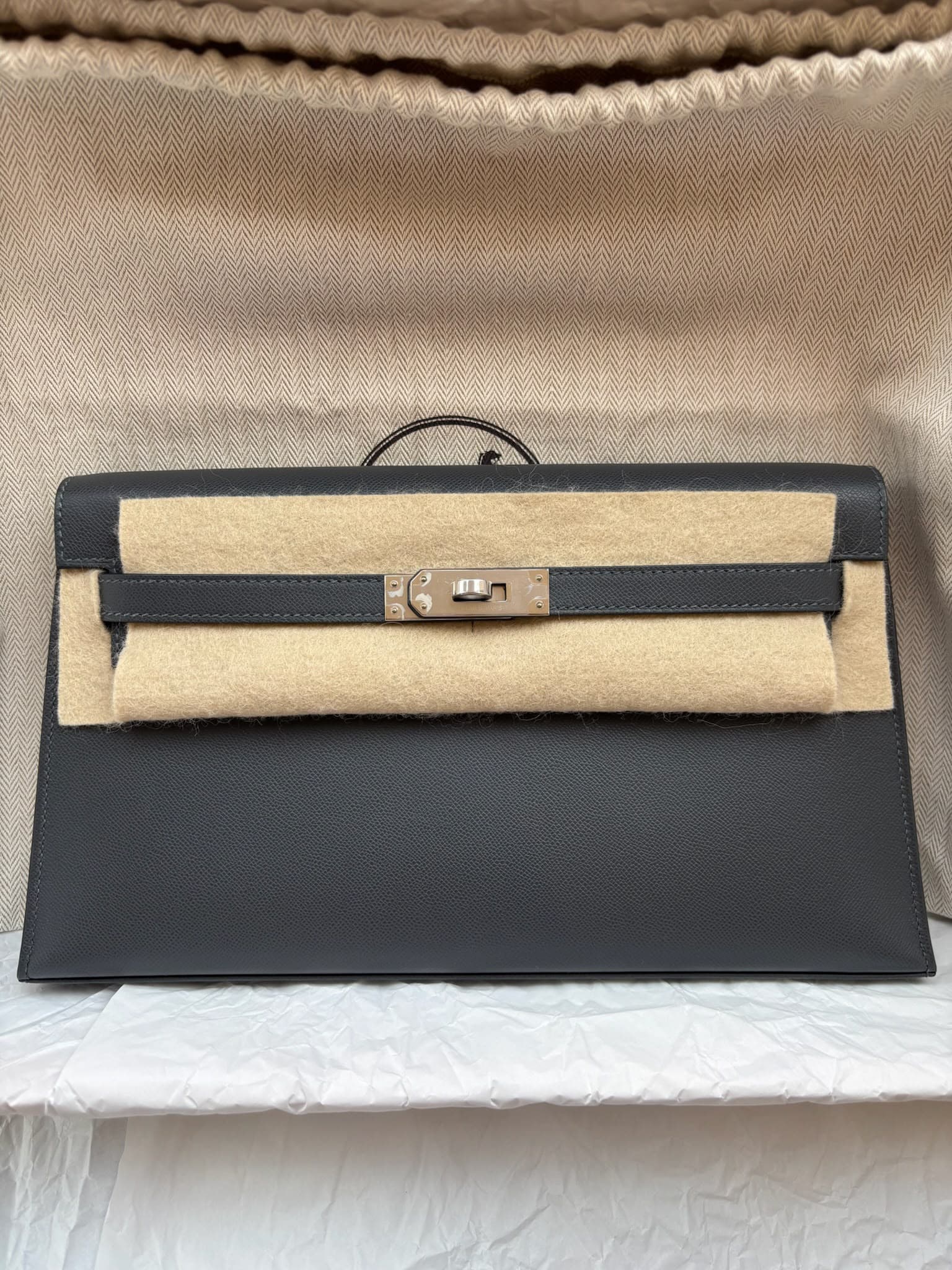 Hermès Other in Ardoise Other Palladium (PHW) hardware — front view