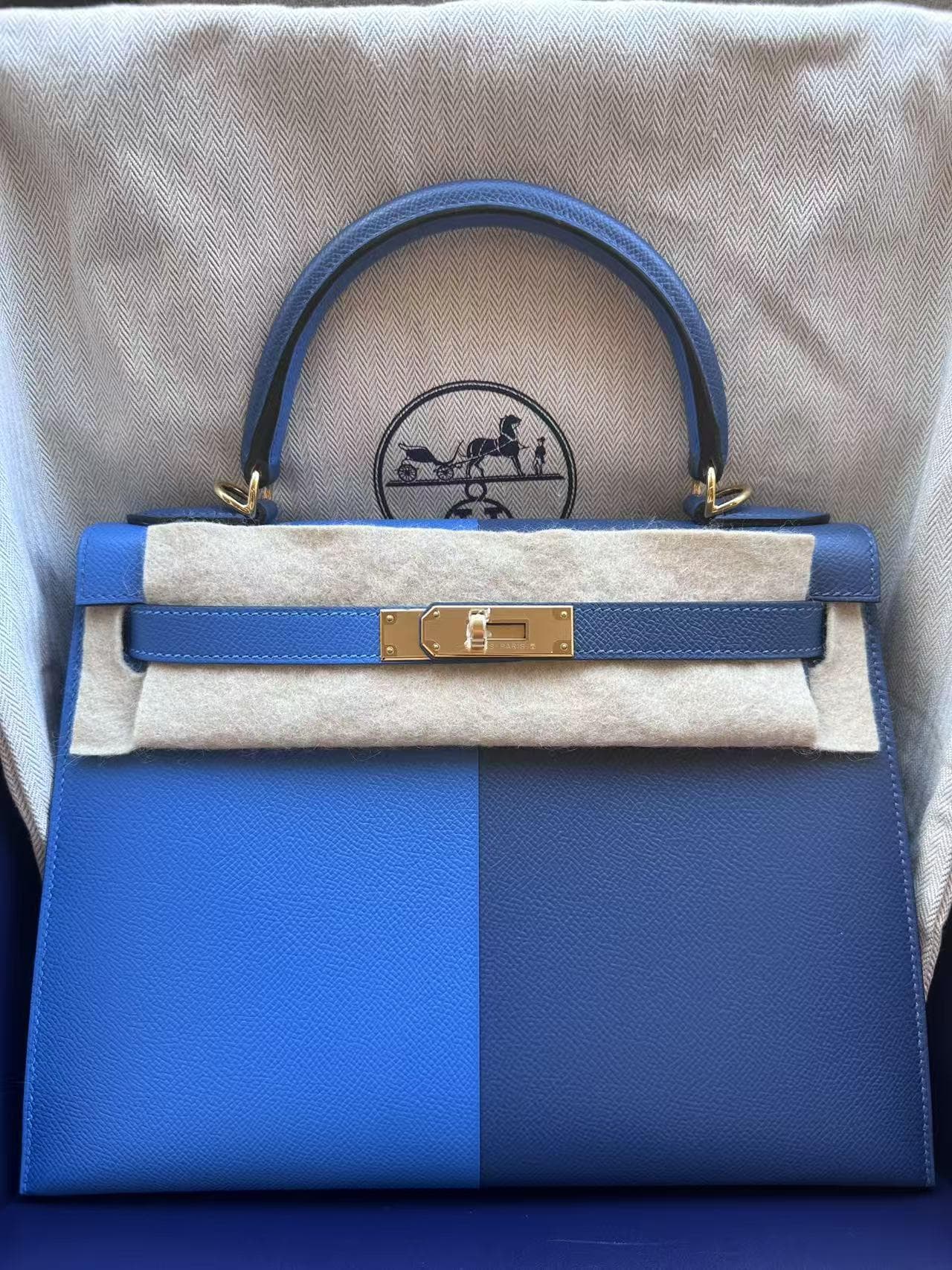 Hermès Kelly 28 28 in Casaque Epsom — front view