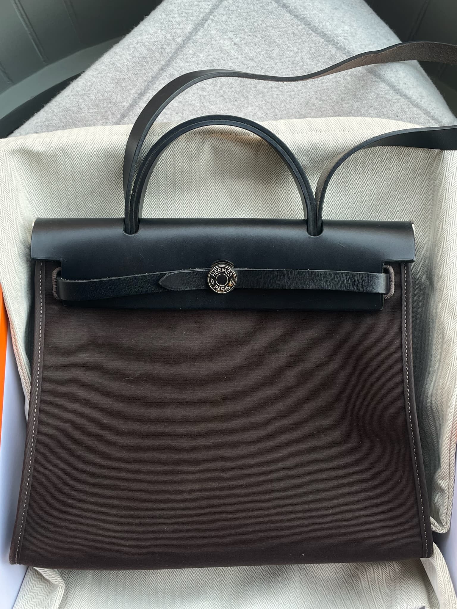 Hermès Other 31 in Black / Brown — front view