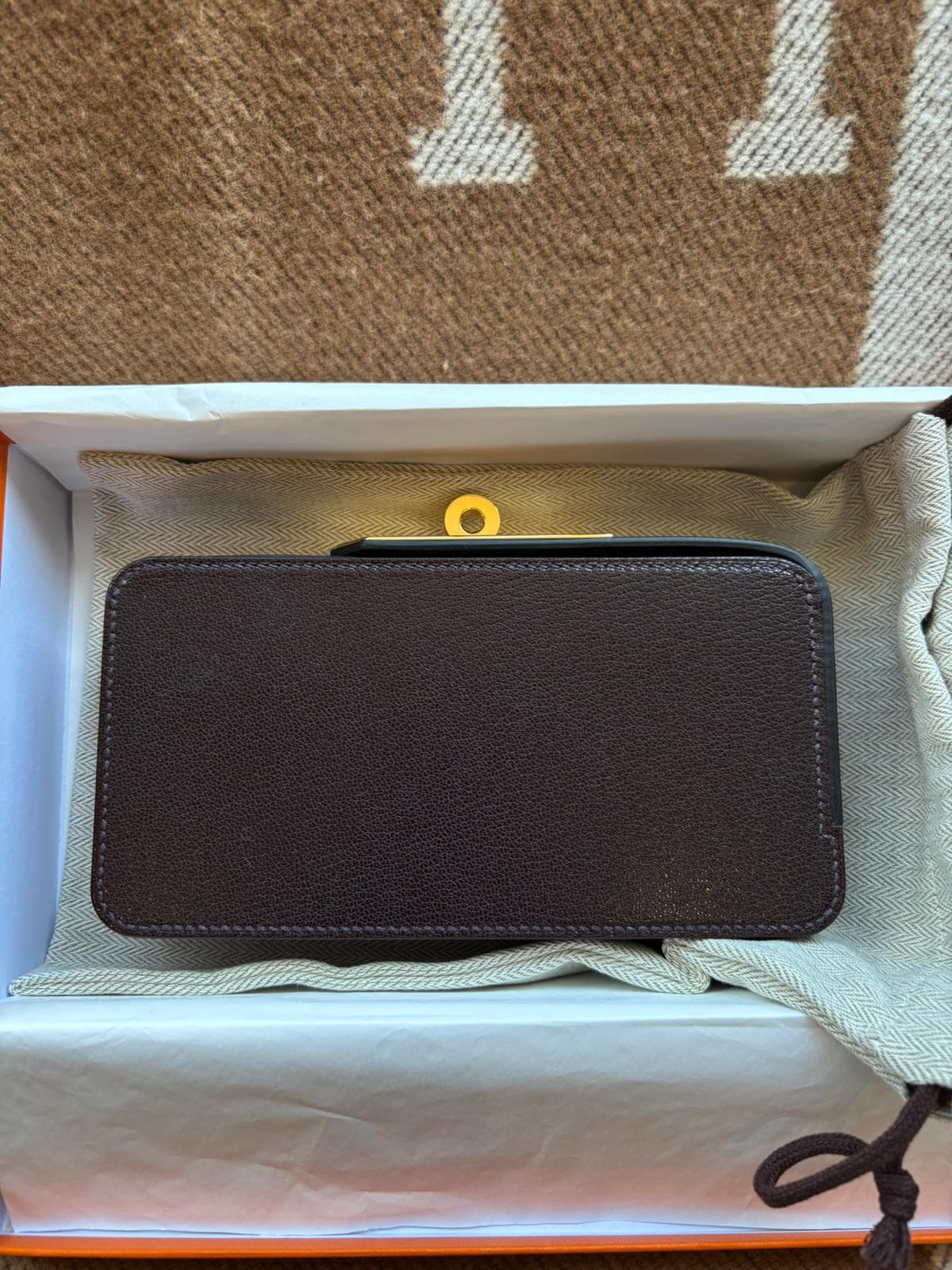 Hermès Other in Rouge Sellier Gold (GHW) hardware — front view