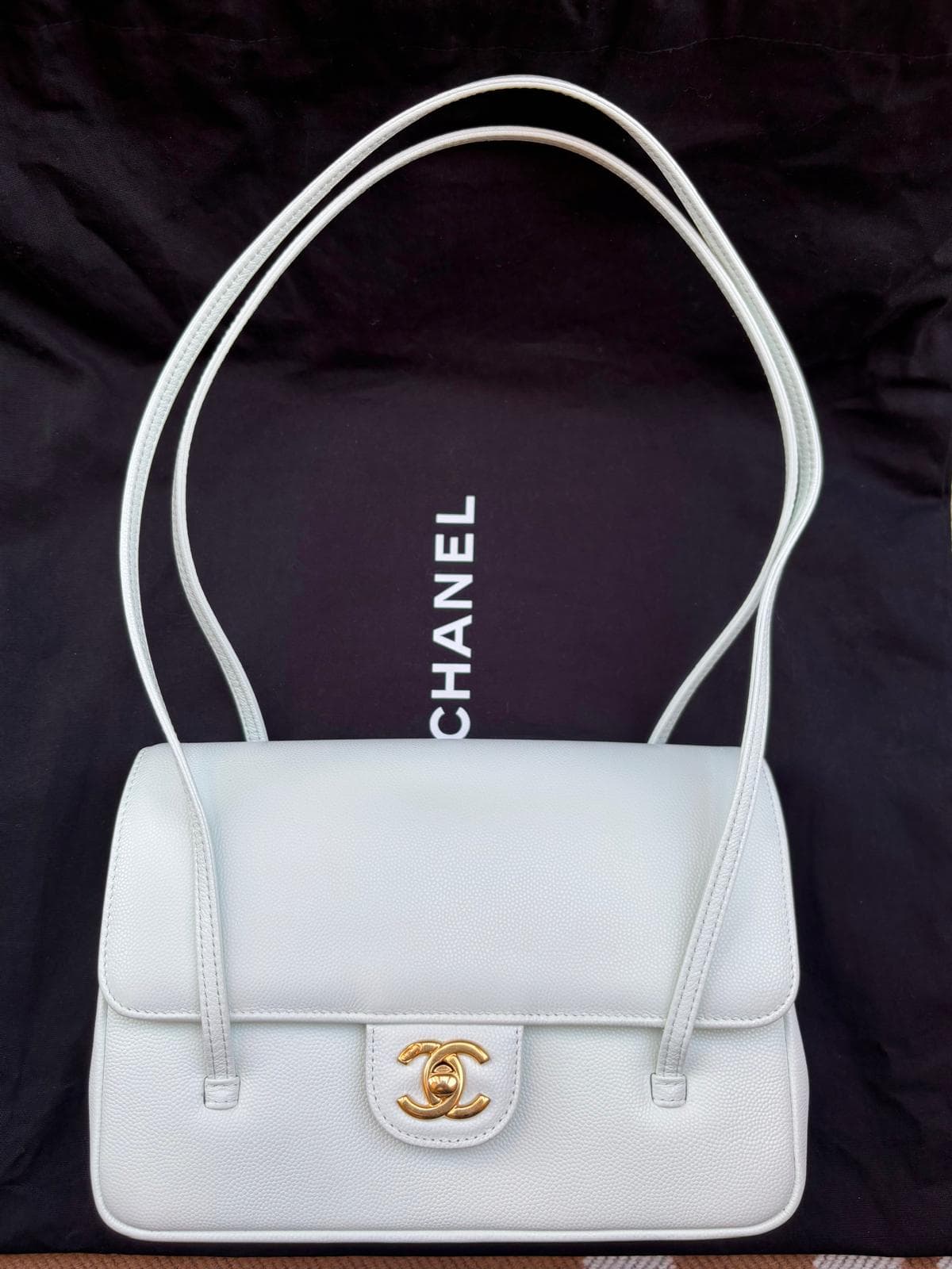 Hermès Other in Light Green Gold (GHW) hardware — front view