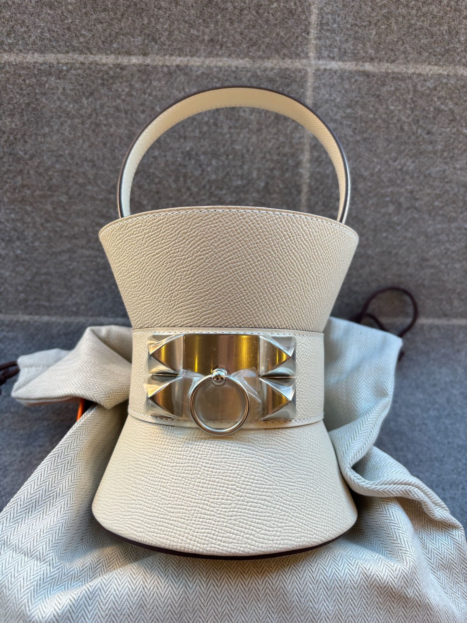 Hermès Other in Nata Epsom Palladium (PHW) hardware — front view