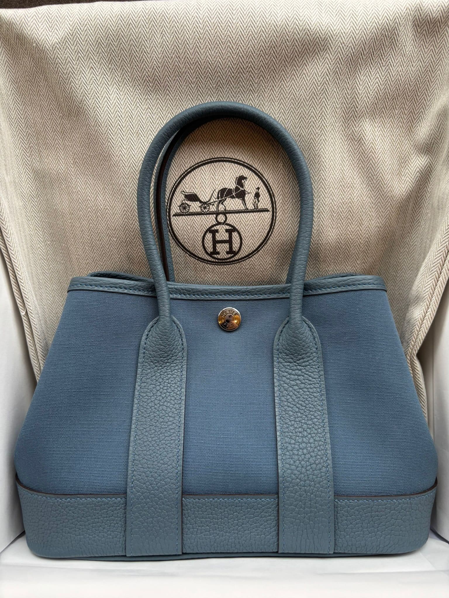 Hermès Other in Bleu Tempête Palladium (PHW) hardware — front view