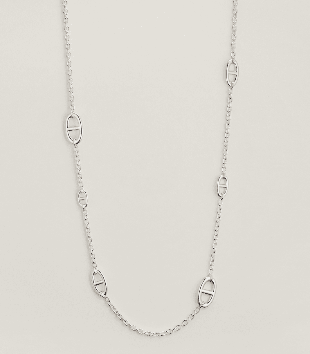 Hermès Other 80cm in Silver — front view