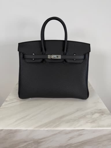 Hermès Birkin 25 Black Togo Palladium Hardware