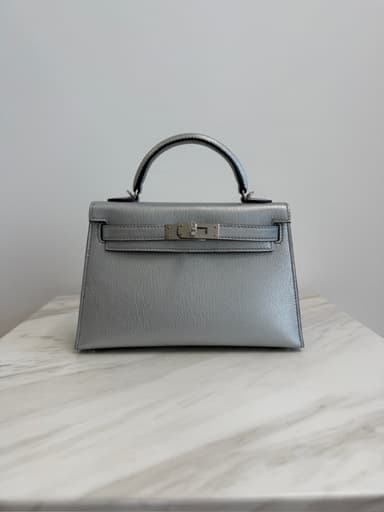 Hermès Mini Kelly Argentee Palladium Hardware