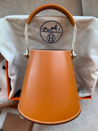 Hermès Sabot Naturel Sable & Fauve Calfskin PHW