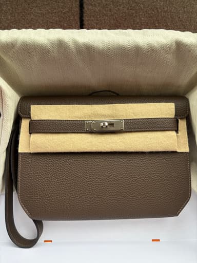 Hermès Kelly Depeches Ecorce Togo PHW