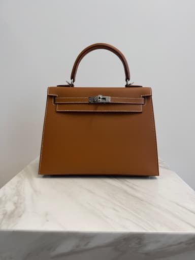 Hermès Kelly 25 Gold Epsom Palladium Hardware