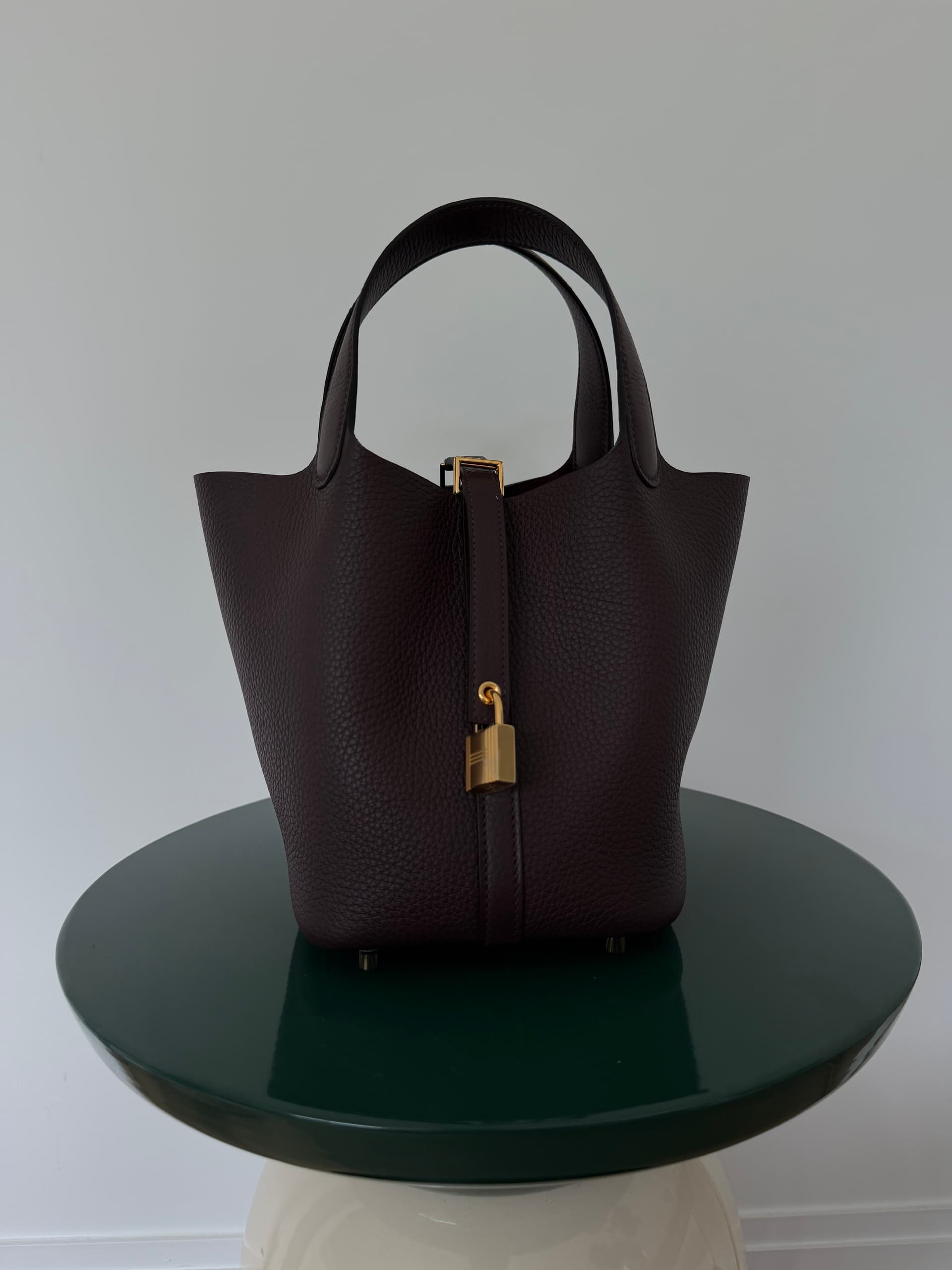 Hermès Picotin 18 in Rouge Sellier Clemence Gold (GHW) hardware