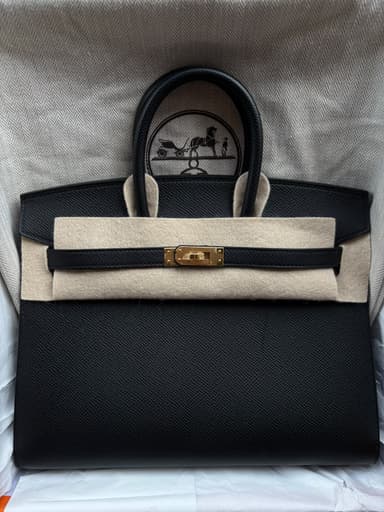 Hermès Birkin 25 Noir Epsom Sellier GHW